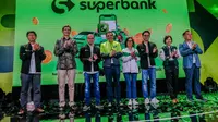 Superbank yang didukung oleh Emtek Grab, Singtel, dan KakaoBank. (Dok&nbsp;Superbank)