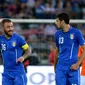 De Rossi membela Italia saat menghadapi Belanda (ALBERTO PIZZOLI / AFP)