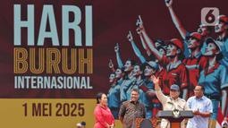 Dalam pidatonya, Presiden Prabowo Subianto menyampaikan akan membentuk Satgas Pemutusan Hubungan Kerja (PHK), meloloskan Rancangan Undang-Undang (RUU) Perlindungan Pekerja Rumah Tangga, serta berusaha memberantas korupsi di Indonesia. (Liputan6.com/Angga Yuniar)