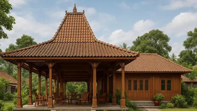 8 Desain Rumah Dengan Pendopo/Ilustrasi oleh AI