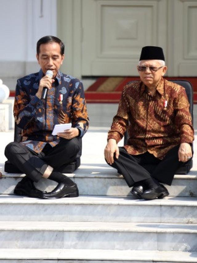 Momen pengumuman menteri Kabinet Indonesia Maju