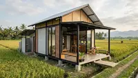 7 Contoh Rumah Sederhana Rp80 Juta di Pinggir Sawah, Estetik dan Fungsional