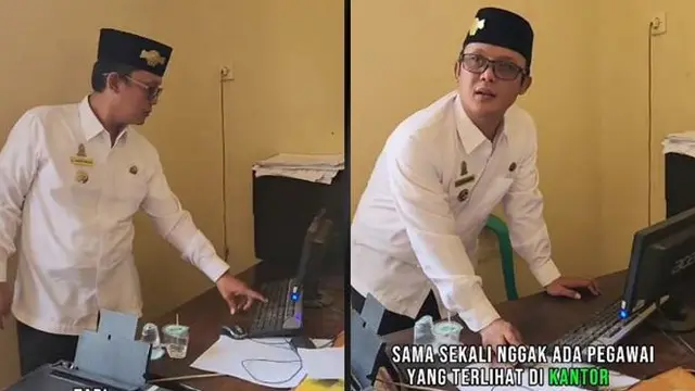 Momen Wakil Bupati Lampung Tengah Sidak ke Kantor Kecamatan Tapi Tak Ada Pegawai Ini Bikin Miris