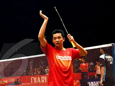 Taufik Hidayat menegaskan tidak akan meninggalkan dunia bulutangkis setelah gantung raket. Taufik Hidayat mengatakan bulutangkis adalah hidupnya.(Liputan6.com/Helmi Fithriasyah).