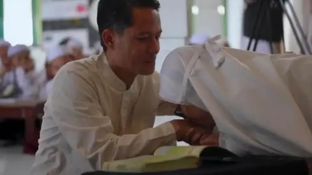 Momen spesial Nuzulul Qur'an di pesantren. (Foto: Istimewa)