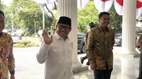Menteri Koordinator Bidang Pemberdayaan Masyarakat sekaligus Ketua Umum (Ketum) Partai Kebangkitan Bangsa (PKB) Muhaimin Iskandar atau Cak Imin di Balai Kota DKI Jakarta, Selasa (26/8/2025) (Liputan6.com/Winda Nelfira)