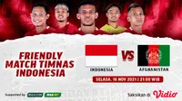 Klik di Sini untuk Link Live Streaming Timnas Indonesia Vs Afghanistan di Vidio