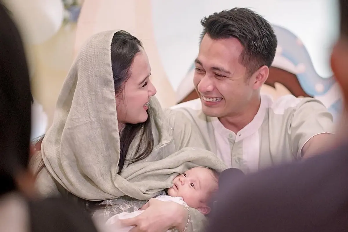 Eza Gionino gelar acara tasyakuran akikah Akshay Gionino (Sumber foto: Instagram @ezagio oleh @sorepicture)