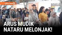 Mudik Nataru, Ribuan Warga Tinggalkan Jakarta Lewat Stasiun Senen