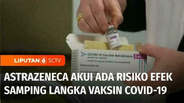 Produsen vaksin AstraZeneca membuat heboh dunia atas pengakuan dalam pengadilan gugatan class action di Inggris. Perusahaan farmasi raksasa ini mengakui bahwa suntikan vaksin Covid-19 buatannya dapat mengakibatkan efek samping langka.
