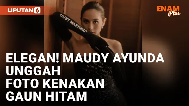 Maudy Ayunda Pakai Gaun Hitam