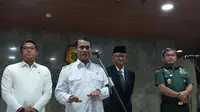 Menteri Pertanian Andi Amran Sulaiman&nbsp;memanggil Menteri Pekerjaan Umum Dodi Hanggodo dan Kepala Staf TNI Angkatan Darat Jenderal TNI Maruli Simanjuntak untuk membahas program swasembada pangan (dok: Arief)