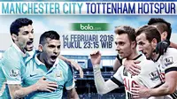 Manchester City vs Tottenham Hotspur (Bola.com/Samsul Hadi)