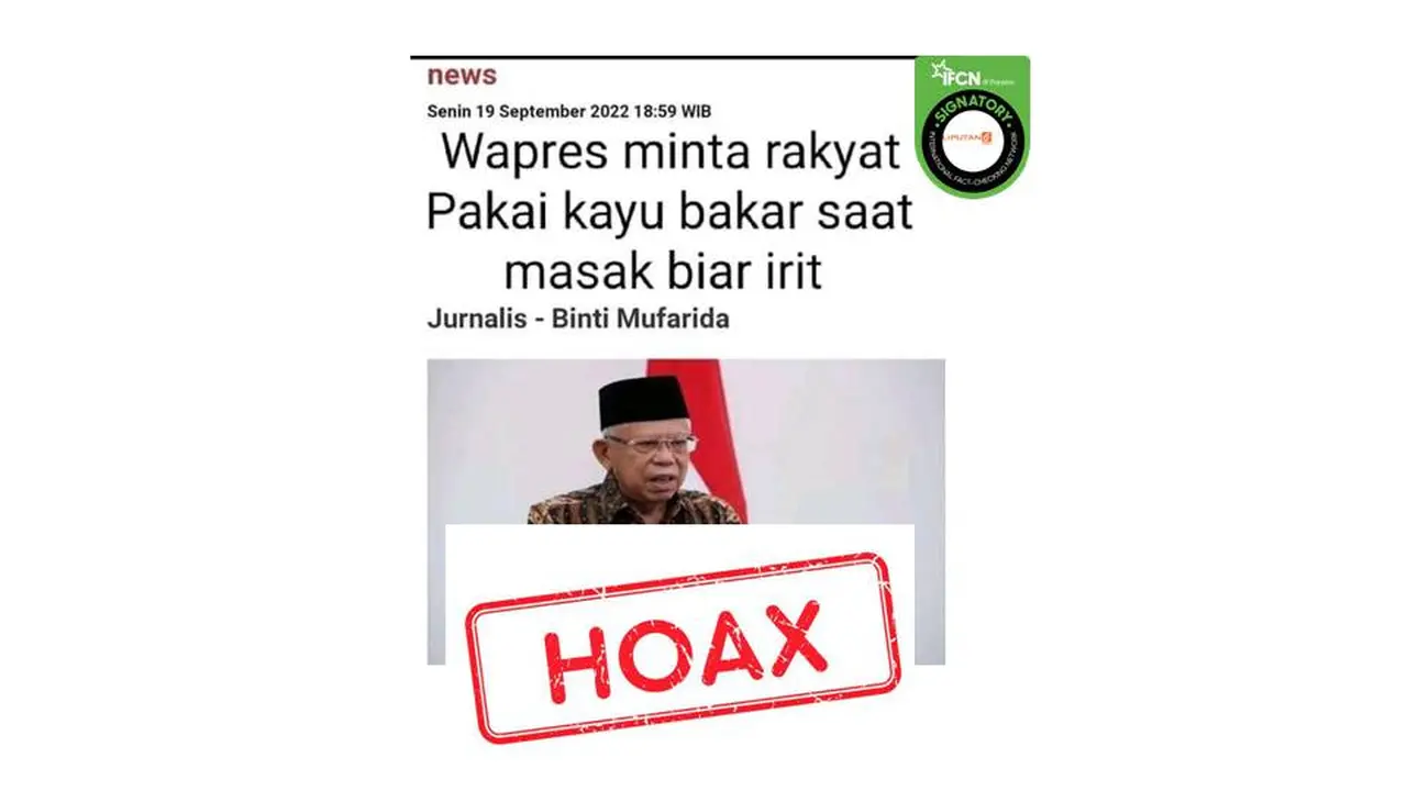 Cek Fakta kayu bakar
