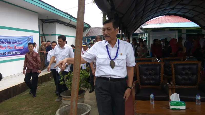 Menteri Koordinator Bidang Maritim Luhut Binsar Panjaitan. (Liputan6.com/Nafiysul Qodar)