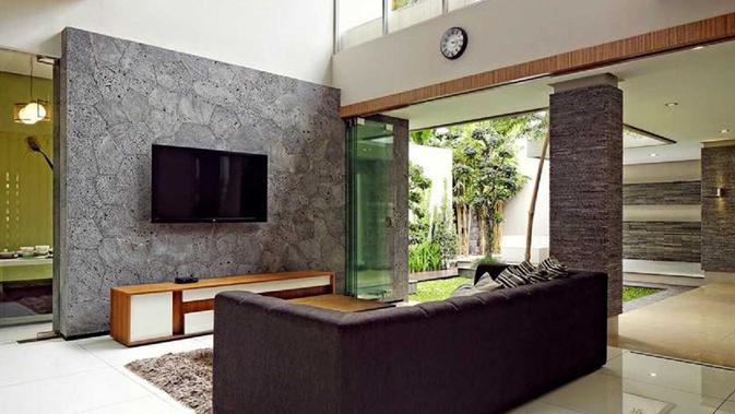 Desain rumah dengan bukaan luas karya Hbarsitekplus yang sederhana namun megah. (dok. Arsitag.com)