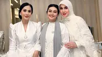 6 Potret Bella Saphira, Diah Permatasari dan Marini Zumarnis di Acara Pengajian, Tampil Memukau