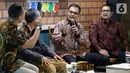 Kepala Ekonom BCA David Sumual saat menjadi pembicara dalam Kafe BCA Economy Outlook 2020 di Jakarta, Jumat (18/10/2019). Economy Outlook 2020 membahas prediksi ekonomi di Indonesia yang masih bisa tumbuh stabil pada tahun 2020 di tengah tantangan global. (Liputan6.com/Fery Pradolo)