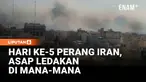 Memasuki hari kelima perang, kepulan asap membumbung tinggi di tenggara Teheran, Iran. Sementara Presiden Donald Trump menyebut konflik bisa berlangsung hingga sebulan atau lebih, dengan sedikitnya 800 orang telah dilaporkan tewas.
