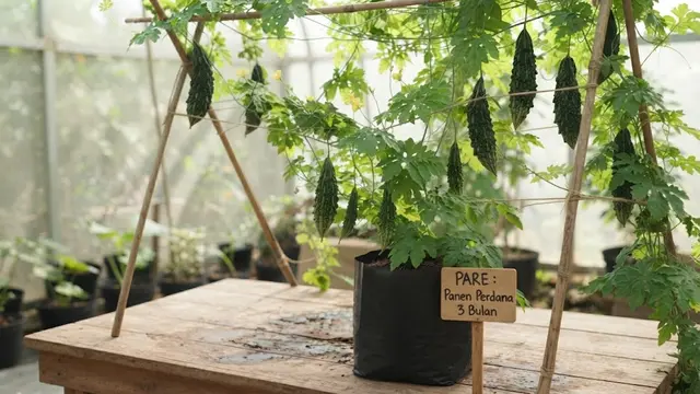 Cara Menanam Pare di Polybag