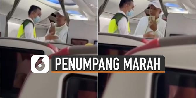 VIDEO: Viral Penumpang Marahi Petugas di Pesawat, Sampai Ungkit Gaji