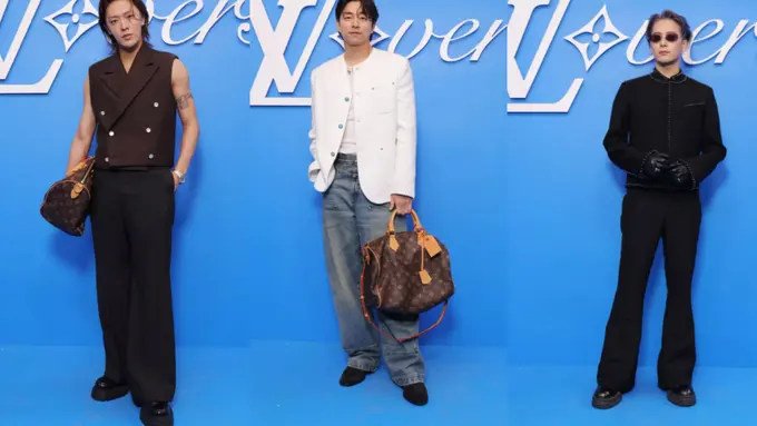 Adu Maskulin Gong Yoo, Jackson Wang, dan Yuta NCT127 di Show Louis Vuitton Men's Spring/Summer 2025, Penuh Visual Mematikan