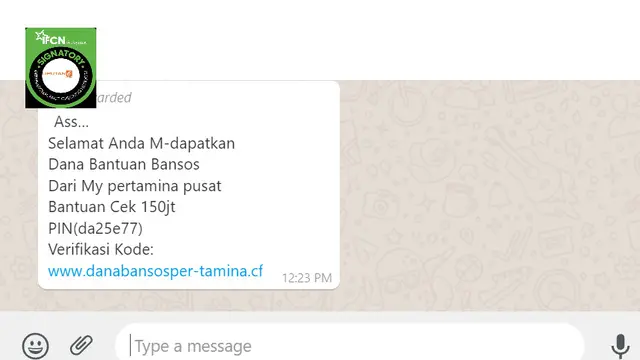 Cek Fakta Liputan6.com menelusuri informasi Pertamina bagikan cek dana bansos sebesar Rp 150 juta