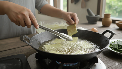 Menggoreng keripik