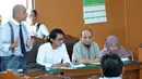 Suasana Praperadilan Novel Baswedan di PN Jaksel, Jumat (5/6/2015). Agenda sidang mendengarkan keterangan saksi dari pihak termohon (Bareskrim Polri) di Pengadilan Negeri Jakarta Selatan, Jumat (5/6/2015). (Liputan6.com/Yoppy Renato)