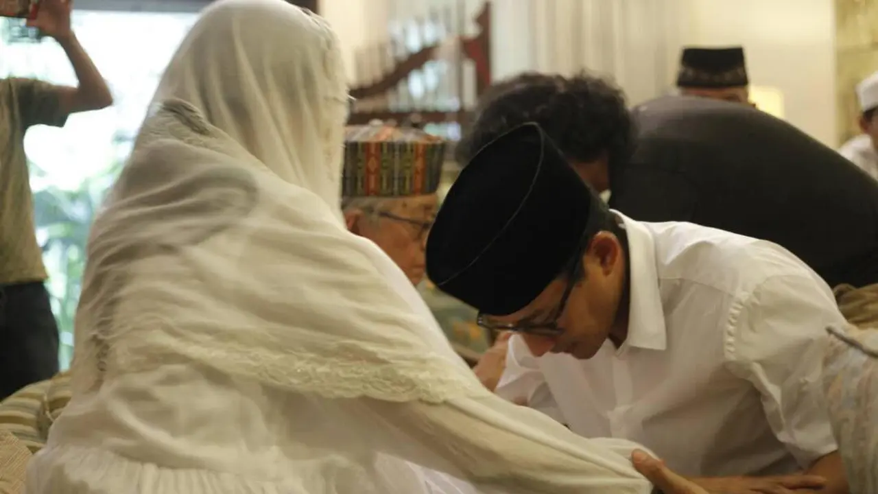 Sandiaga Uno Minta doa restu orang tua jelang Pilkada DKI Putaran kedua 