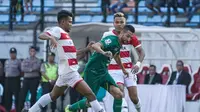 Persebaya Vs Madura United pada leg pertama babak delapan besar Piala Indonesia di Stadion Gelora Bung Tomo, Surabaya, Rabu (19/6/2019). (Official Persebaya).