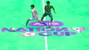 Grand final AXIS Nation Cup 2024 di Indonesia Arena, Jakarta, Sabtu (16/11/2024) berlangsung seru dan sengit. Tim SMKN Medika Samarinda menang atas SMKN Jakarta Barat 1 lewat drama adu penalti dengan skor 3-2. (Bola.com/Muhammad Iqbal Ichsan)