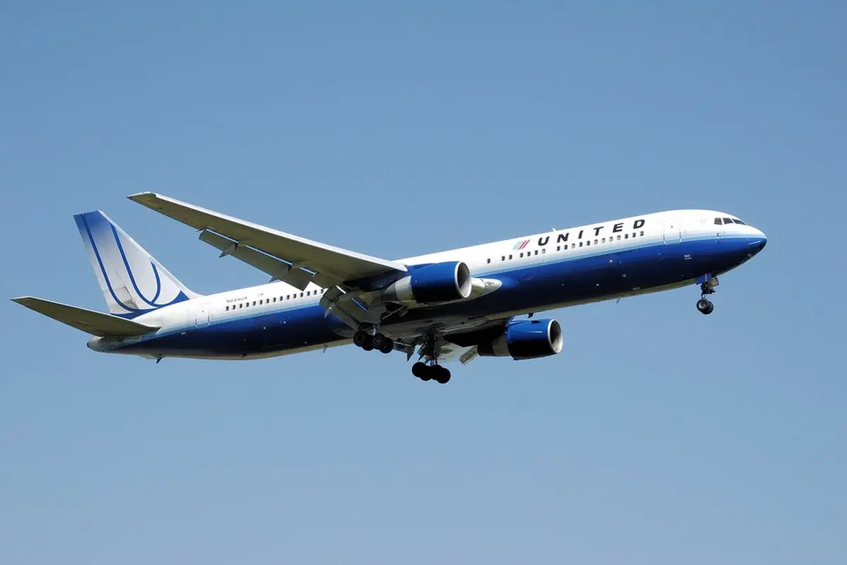 Ilustrasi pesawat United Airlines.