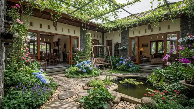 Desain Rumah dengan Konsep Inner Courtyard yang Bikin Udara Lebih Sejuk