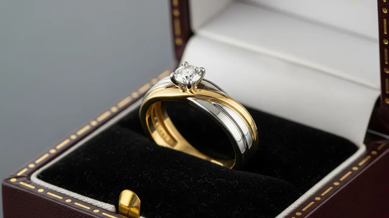 Cincin Nikah Bulat yang Elegan