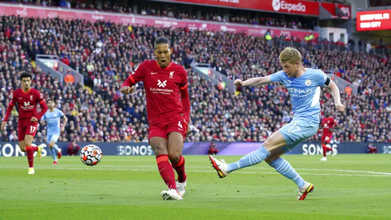 FOTO: Liverpool Gagal Raih Poin Penuh Lawan Manchester City