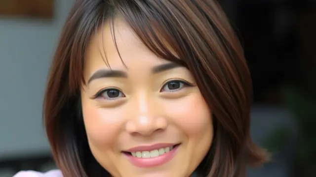Bob Layer dengan Poni Tipis