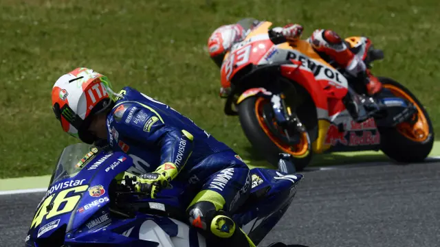 FOTO: Melihat Kembali Persaingan Valentino Rossi dan Marc Marquez di MotoGP