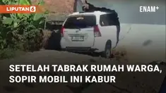 Viral kejadian mobil tabrak rumah warga di Kecamatan Caringin, Garut, Kamis (14/09/2023). Sang supir dari mobil tersebut segera kabur dari TKP dan tak bertanggung jawab