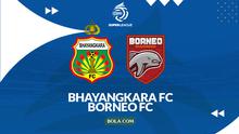 Cover prediksi Bhayangkara FC Vs Borneo FC - BRI Super League. (Bola.com/Gregah Nurikhsani)
