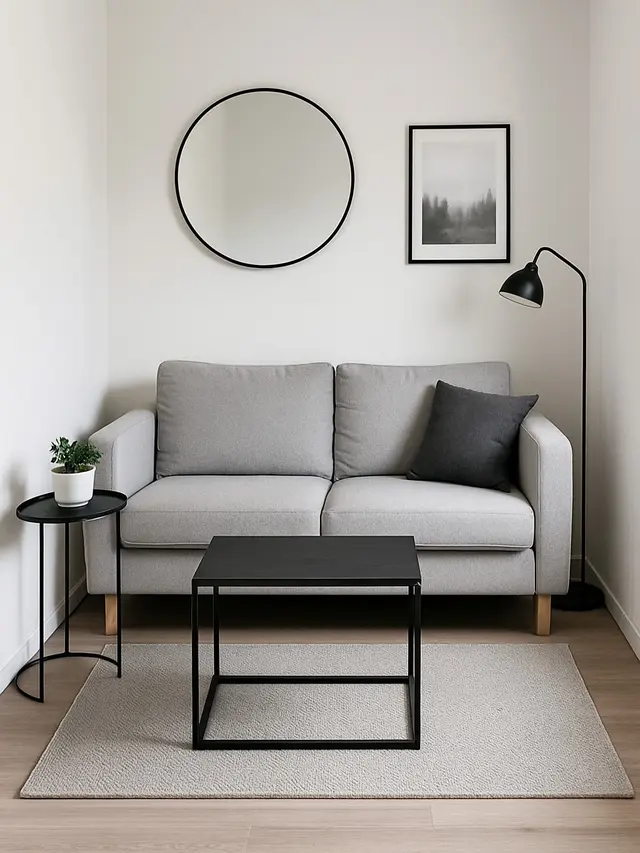 Contoh Desain Ruang Tamu dengan Sofa Kecil/ChatGPT