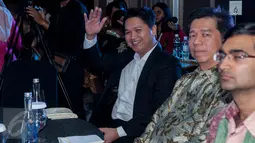 Perwakilan PT Elang Mahkota Teknologi Tbk (Emtek), Iwan Triono saat menghadiri acara Indonesia Most Innovative Business Award 2017 yang diselenggarakan Warta Ekonomi, Hotel Pullman, Jakarta, Jumat (24/2). (Liputan6.com/Gempur M Surya)