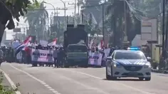 Massa Aksi Dukung MBG di Tuban Diangkut Dump Truk dan Pikap tanpa Penindakan