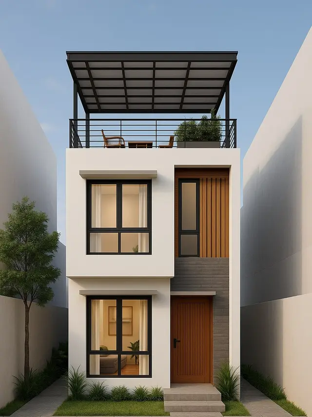 Desain Rumah Mungil 2 Lantai di Lahan Sempit