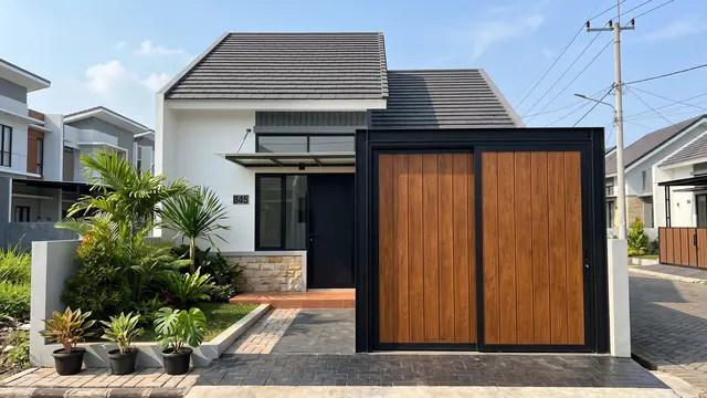 Pintu Garasi Minimalis untuk Rumah Kecil