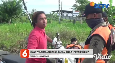 Ancaman Pemkot Surabaya untuk memberikan tindakan tegas kepada para pelanggar protokol kesehatan bukan sekedar kata-kata. Itu terbukti dari razia oleh aparat gabungan di sejumlah jalan raya. Bukan cuma pejalan kaki namun pengendara motor pun mendapat...