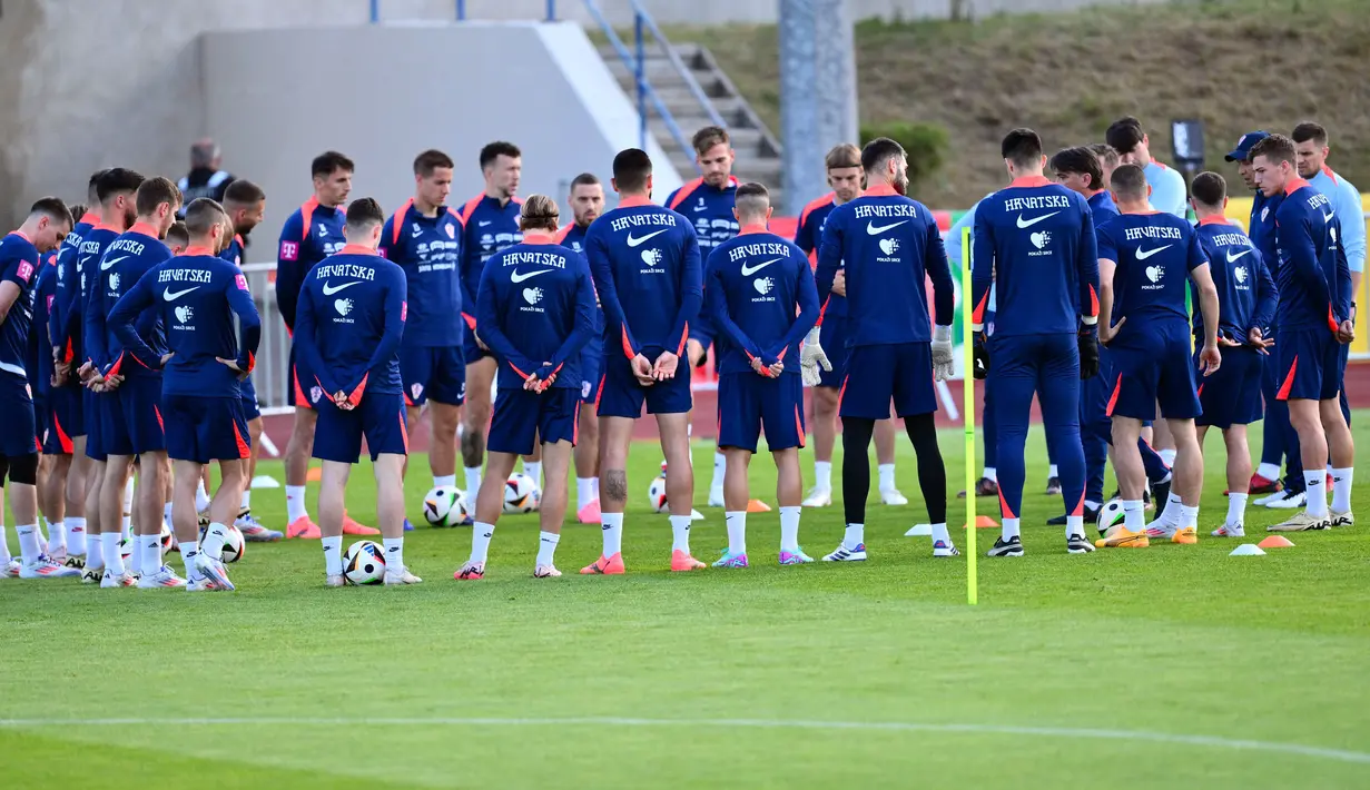 Kroasia lolos ke Euro 2024 usai menempati posisi kedua di grup D babak kualifikasi. (Christophe SIMON/AFP)