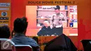 Pemutaran Film Pendek Polisi saat malam Penganugerahan Police Movie Festival 2015, Jakarta, Sabtu (13/6/2015). Film pendek besutan Edosz cs dengan judul' Mencoba Menjadi Polisi Harapan ' berhasil keluar sebagai juara pertama. (Liputan6.com/Yoppy Renato)