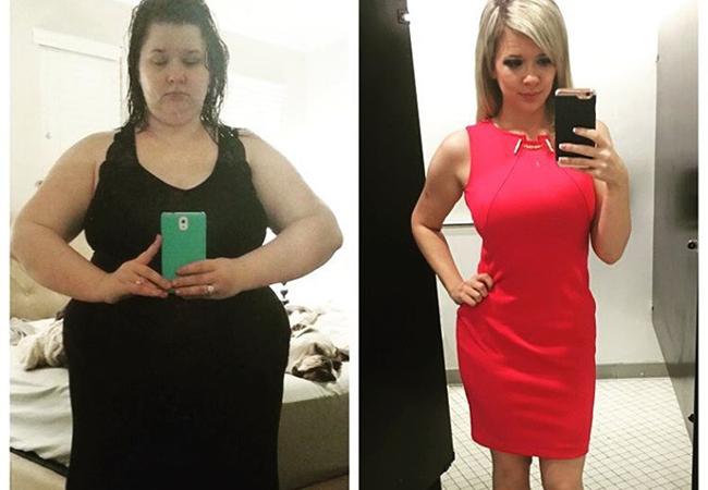 Perjuangan Christine menurunkan berat badannya. | Foto: copyright instagram.com/weightlosshero/
