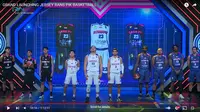 RANS PIK Basketball memperkenalkan seragam untuk IBL 2022. (Tangkapan layar YouTube RANS Entertainment).